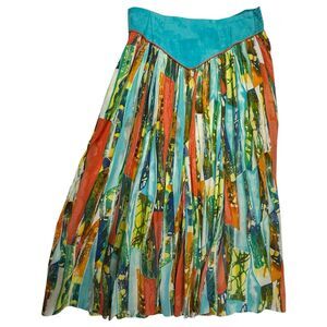 80s Vintage Bonnie Boynton Bohemian Maxi Skirt S M Gypsy Hippie Festival Boho